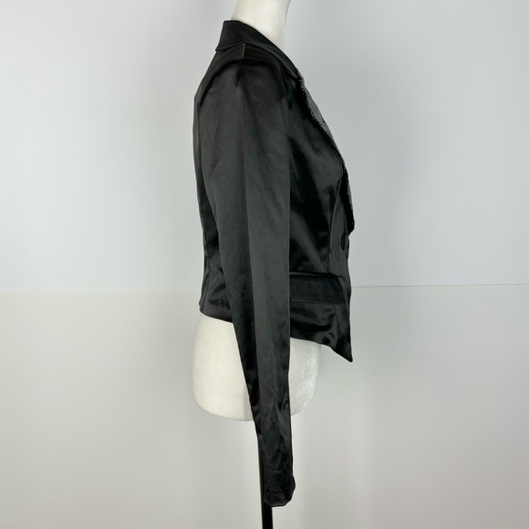 Candie's black sequin tuxedo jacket - Picture 4 of 6